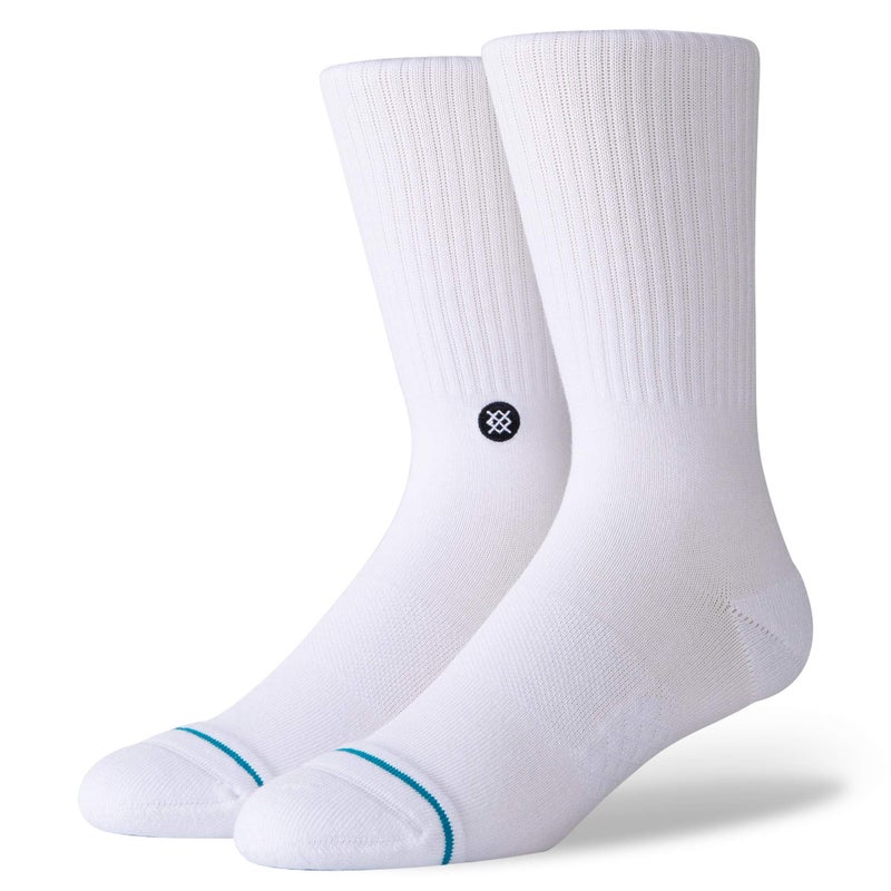 Stance Icon Crew Socks 3-Pack for Men and Women, Cotton Blend and Cushioning Arch Support, Multicolor, Large - Image 4